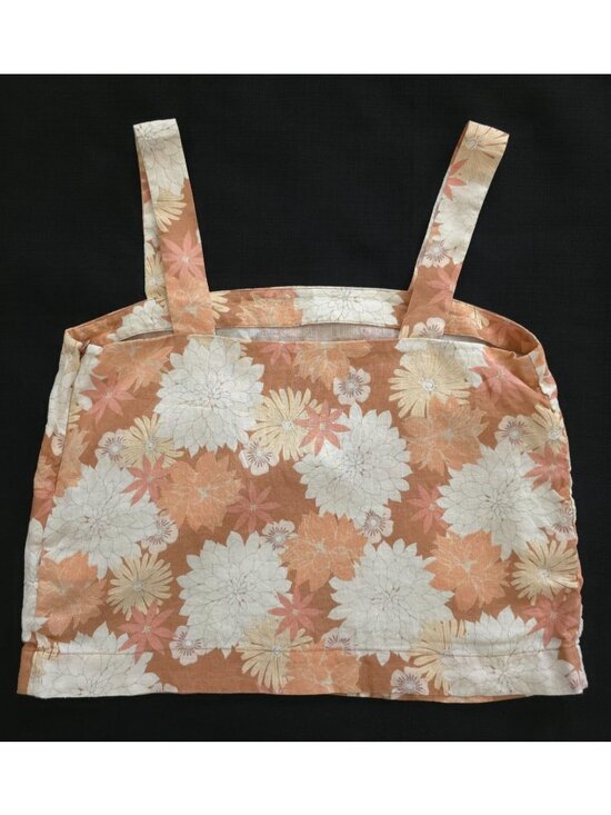 Faherty Tops - Faherty Summer Sands 100% Linen Tank Top Warm Jicaro Island Floral Print L